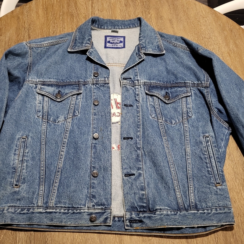 1990s Hard Rock Cafe Blue Jean Jacket